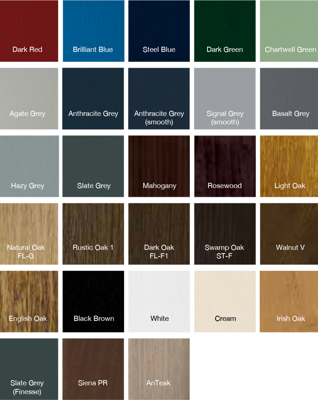 Woodgrain Foil Finishes - Upvc Door Colours (628x789), Png Download