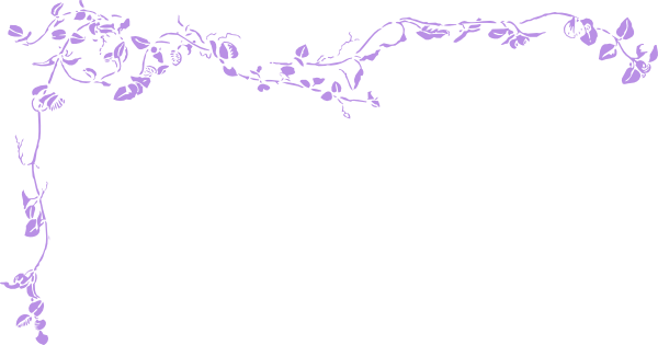Vine Clipart Purple - Purple Vines Clipart (600x315), Png Download