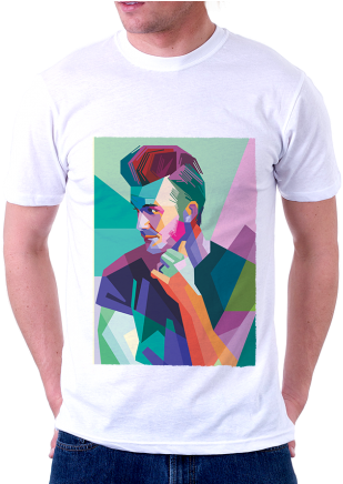 David Beckham Pop Art T-shirt - Love Islam T Shirt (350x435), Png Download