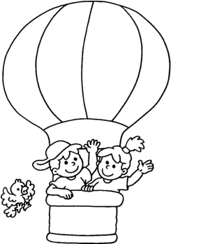 Desenhos Com Baloes De Fala 1 - Disegni Da Colorare Mongolfiere (290x420), Png Download