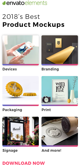 2017's Best Product Mockups - Envato (280x600), Png Download