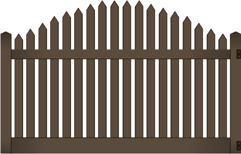 Woodgrain-pine 2 - 4m - Picket Fence (502x456), Png Download