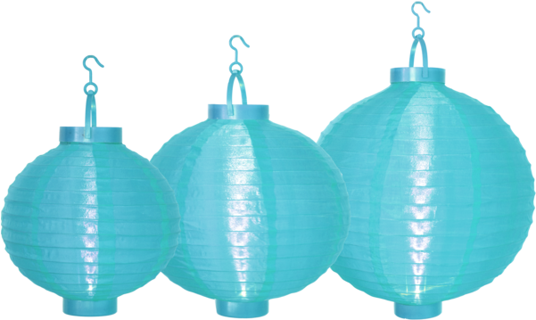 Outdoor Decoration Paper Lanterns - Star 20/25/30 Cm Led Lampions, Set Of 3, Red (600x600), Png Download