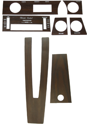 Woodgrain Dash Kit 1970-72 Buick W A/c - 1971 Buick Skylark Woodgrain Dash Kit (300x448), Png Download