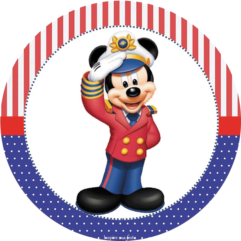 Imágenes De Mickey Marinero Con Fondo Transparente, - Captain Mickey Disney Cruise (827x827), Png Download