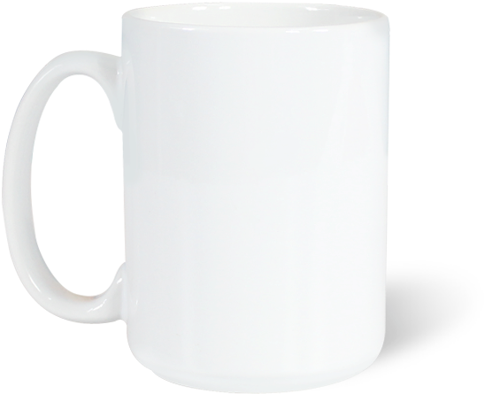 Tazas Blancas Para Sublimación De 15 Onzas - White Mug Transparent Background (600x653), Png Download
