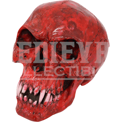 Blood Red Vampire Skull - Red Vampire Cool Skull Collectible Figurine (423x423), Png Download