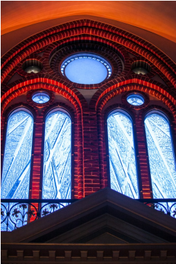 Opening Of The Stained Glass “with Fervour For A Free - Stained Glass (600x380), Png Download