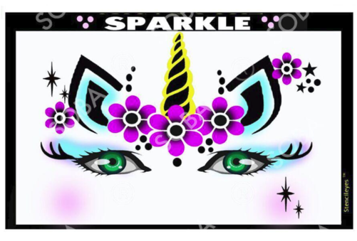 Show Offs Stencil Eyes - Stencil (500x500), Png Download