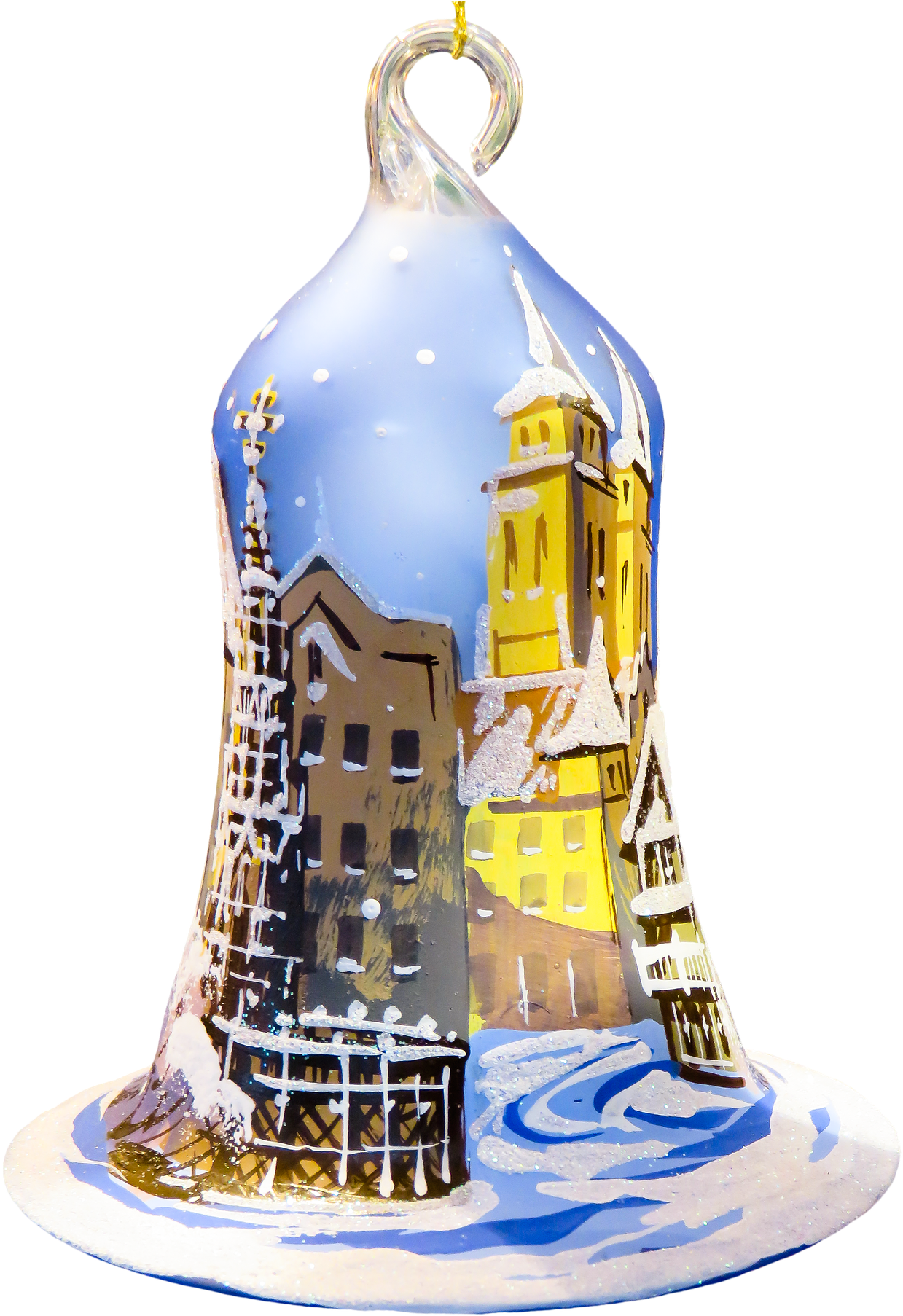 Christmas Ornaments Photo - Weihnachten Bell #5 Grußkarte (1558x1920), Png Download