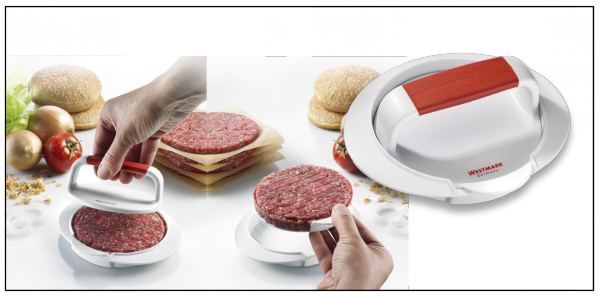 Westmark Hamburger Maker 172 Gr (600x297), Png Download