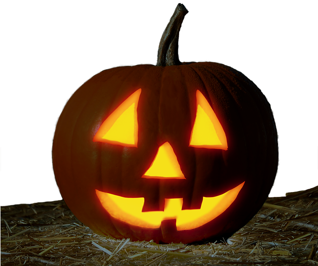 Face De Citrouille (640x612), Png Download