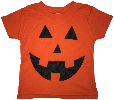 Pumpkin Face Toddler Halloween T-shirt - T-shirt (498x498), Png Download