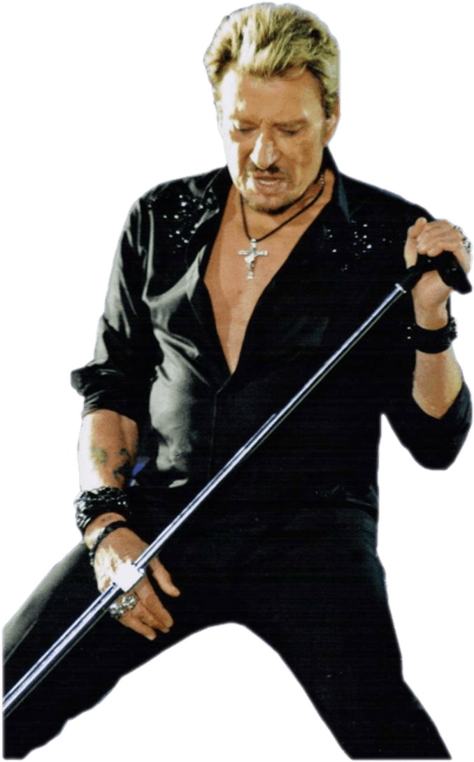Download - Johnny Hallyday No Background (800x1181), Png Download