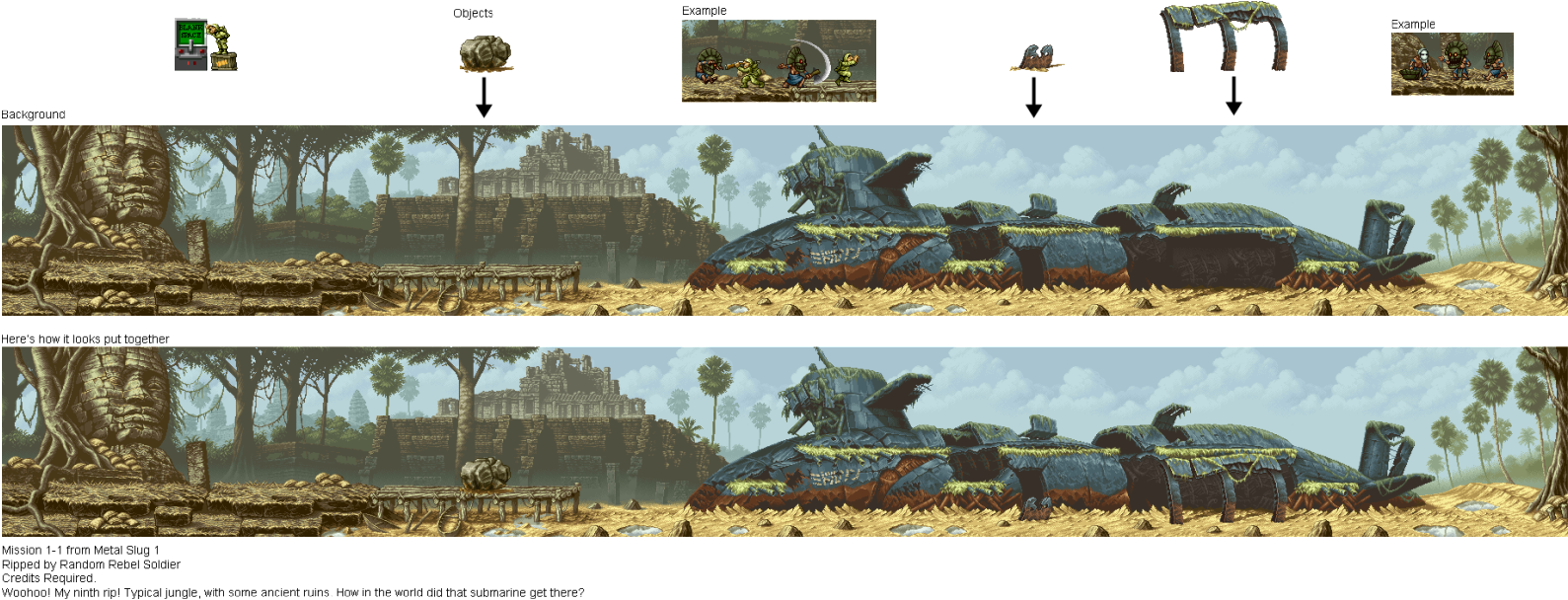Metal Slug Level Design (1600x620), Png Download
