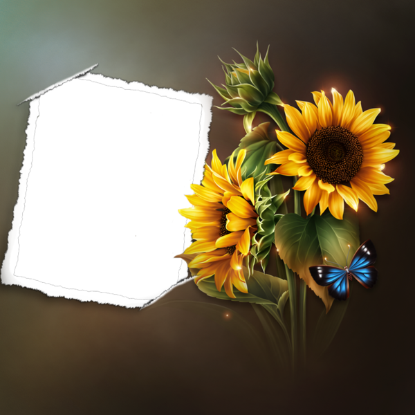 Sunflowers On The Beach (600x600), Png Download