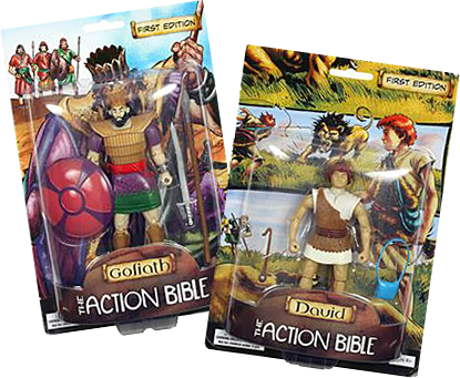 The Action Bible Figures - Action Bible Action Figures (415x341), Png Download