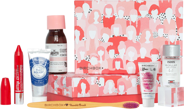 Birchbox Se Viste De Rosa, Un Año Más, Para Mostrar - Birchbox Octubre 2018 (750x560), Png Download