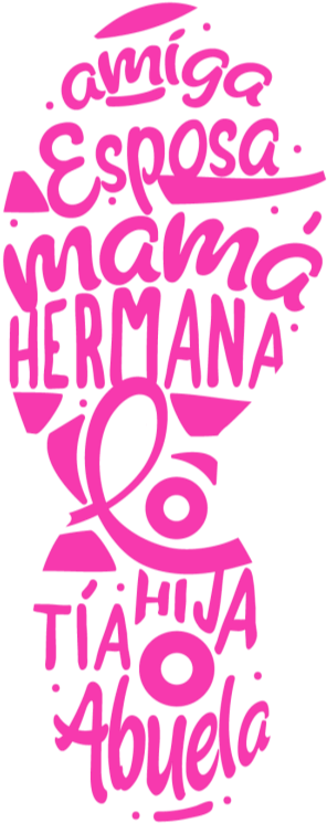 Cancer De Mama - Text (331x777), Png Download