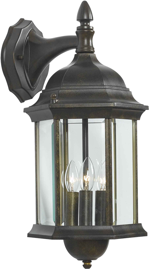 Kenroy 16266gbrz Custom Fit 1 Lt. Wall Lantern (580x1000), Png Download