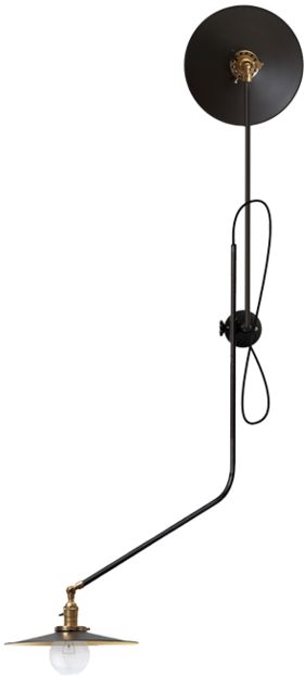 Bent Wall Lamp - Workstead 2-arm Bent Wall Sconce (650x650), Png Download