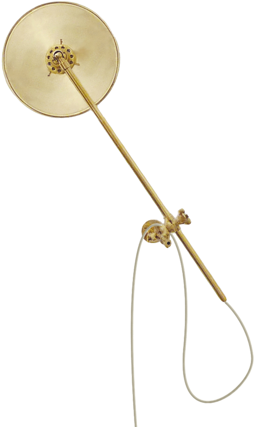 Brass Wall Lamp - Workstead Wall Sconce Brass (1000x995), Png Download