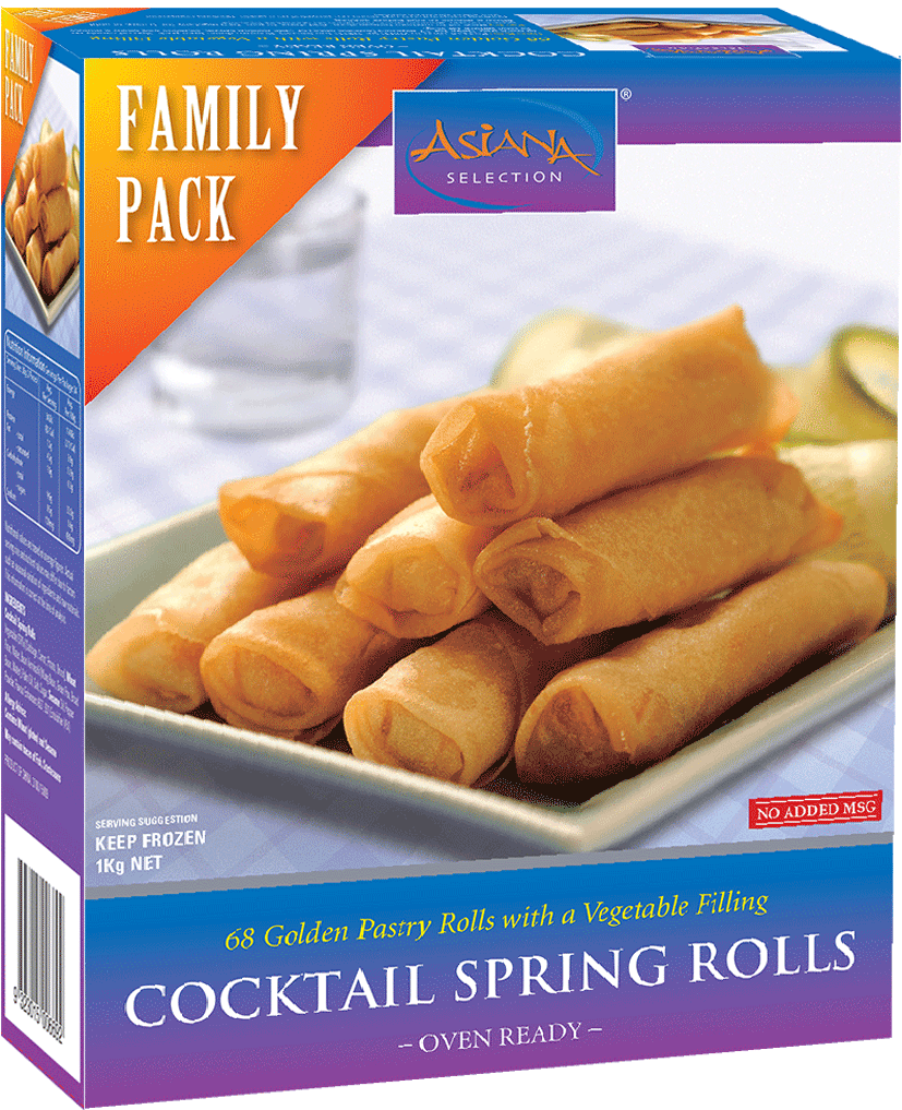 Asiana Cocktail Spring Rolls Family Pack 68 Pieces - Asiana Spring Rolls 1kg (1024x1024), Png Download