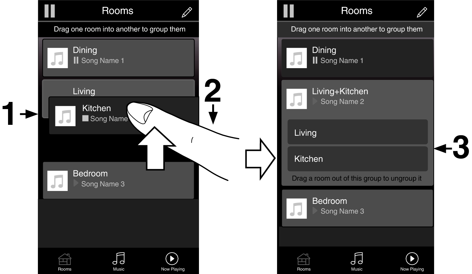 Grouping Room New Monochrome - Heos Avr Tv Sound (1644x957), Png Download