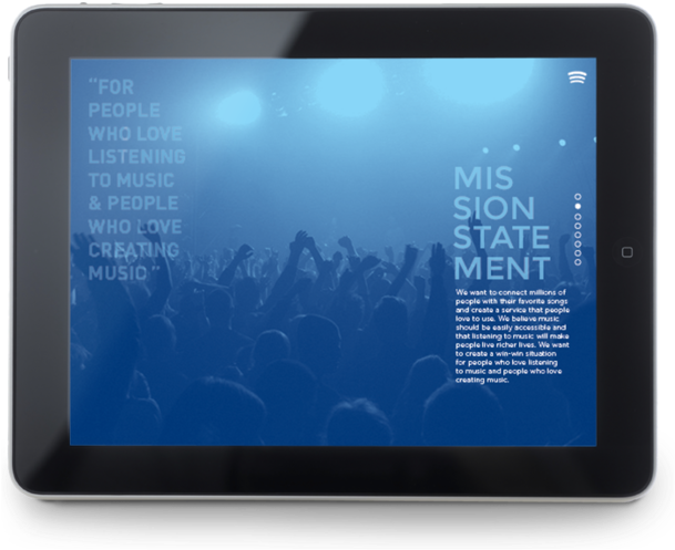 Spotify Missionstatement - Tablet Computer (1000x563), Png Download