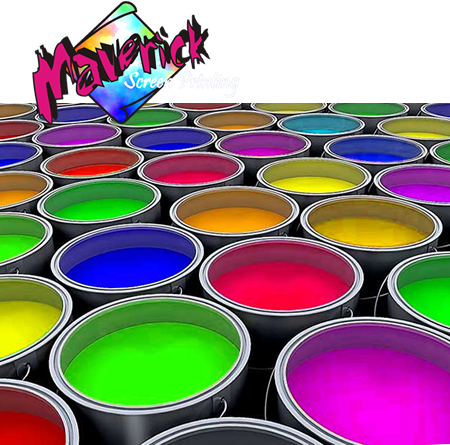 Maverick Screen Printing Is The Screen Printing Specialist - Paint (450x445), Png Download
