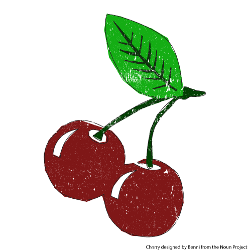 Cherry On Top For Knockout Screen Printing Blog Post - Food Designs For Screen Printing (500x500), Png Download