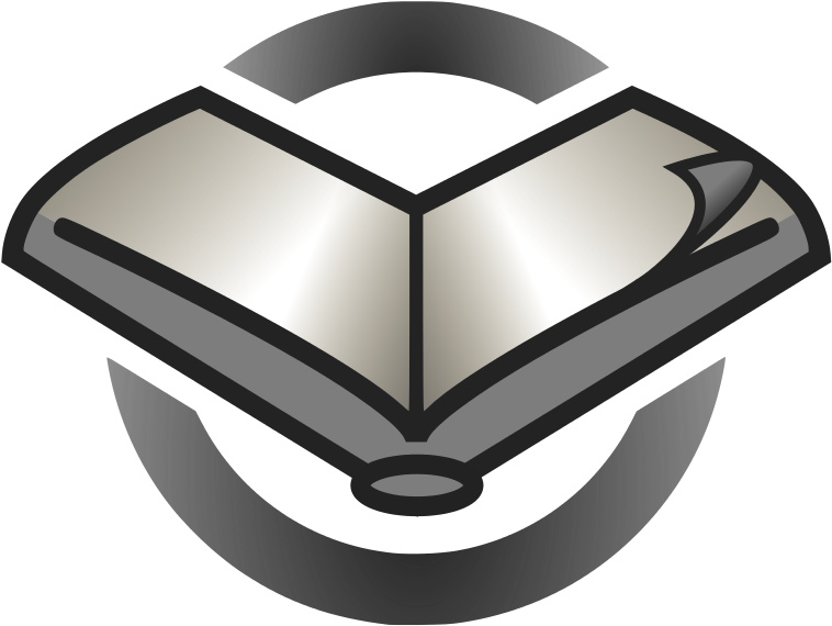 Download Wikibooks Logo Page Turn Grayscale - Logo - Full Size PNG ...