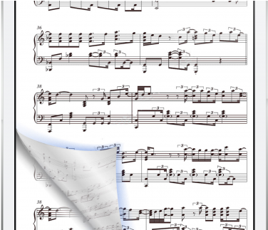 How To Turn Pages In Ibooks - Sheet Music (520x322), Png Download