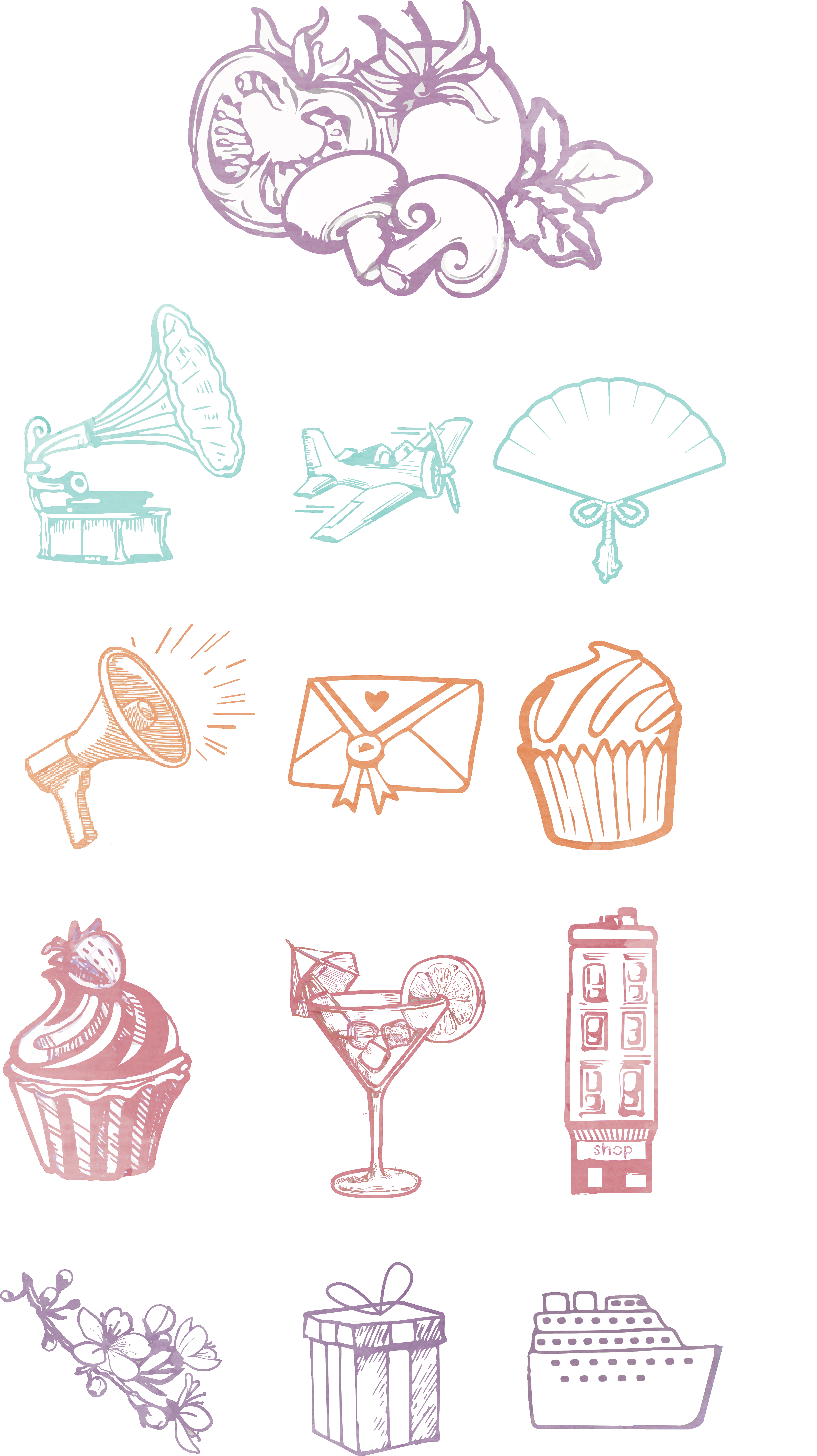 Wp#wedding-icons (5538x9104), Png Download