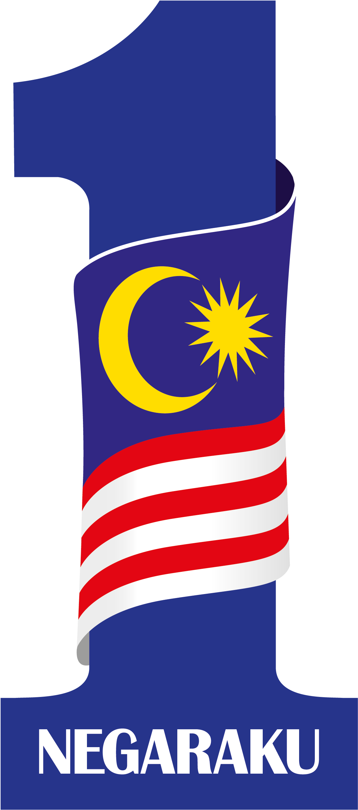 Logo 1 Malaysia Png (1370x2628), Png Download