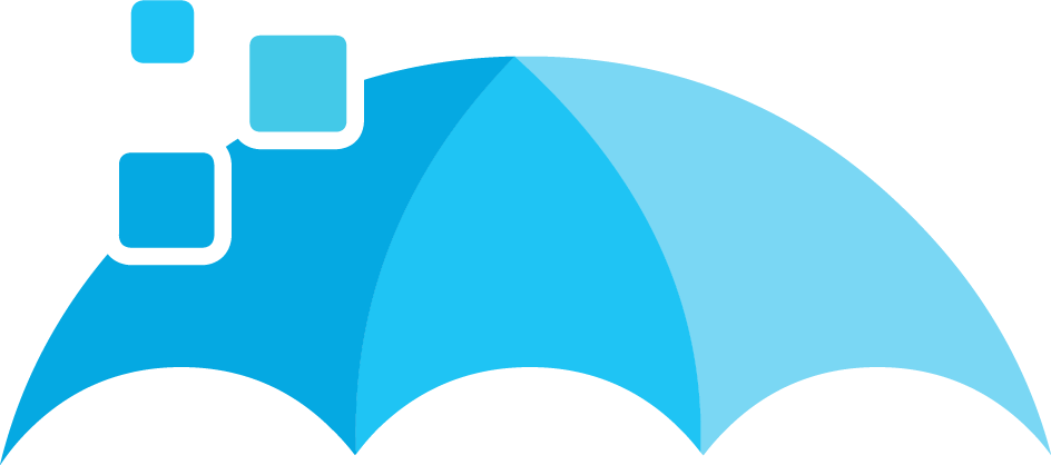 Blue-umbrella (944x418), Png Download