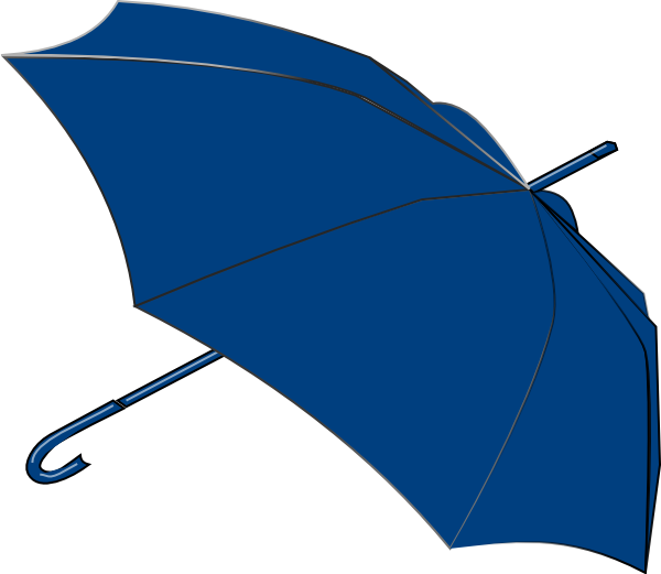 Umbrella Blue (600x521), Png Download