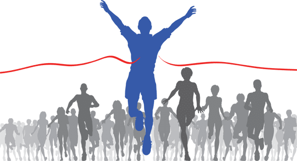 Finish-line - कोशिश करने वालों की कभी हार नहीं होती (590x319), Png Download