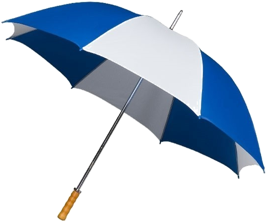 3 - Impliva Golf Umbrella - Green/white (549x490), Png Download
