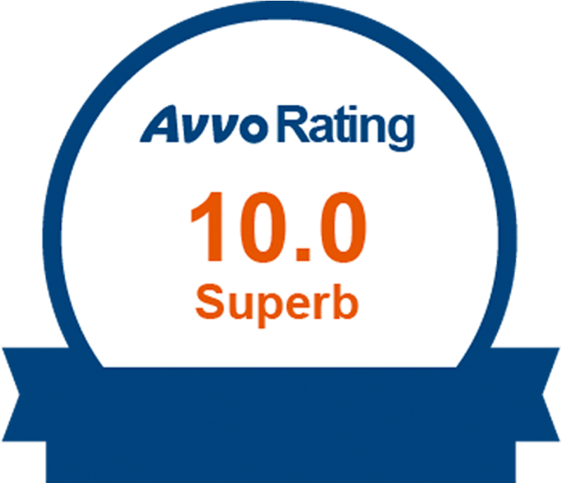 Logos, The Lawyer S Guide To Reaching A 10 Star Rating - Avvo Rating 10.0 Superb (900x799), Png Download