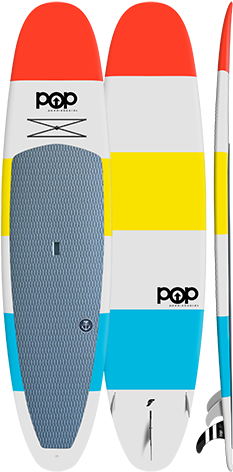 11'6″ Throwback Color - Paddleboarding (254x500), Png Download