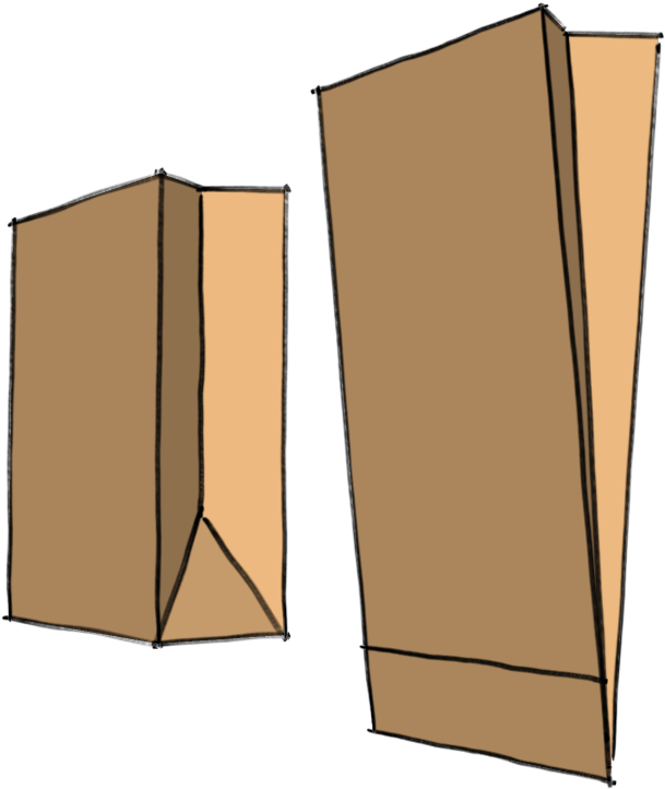 Kraft Paper Bags - Lumber (1527x894), Png Download