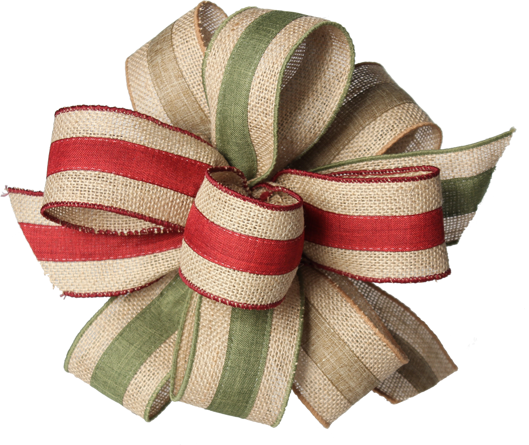 Download Burlap Ribbon W Two Tone Center And Colored Edge Bow Tartan Full Size Png Image Pngkit