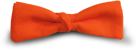 Orange Tangerine Linen Bow Tie - Hair Tie (500x500), Png Download