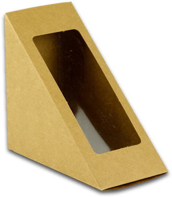 Customized Food Grade Kraft Paper Sandwich Box - Wood (553x553), Png Download