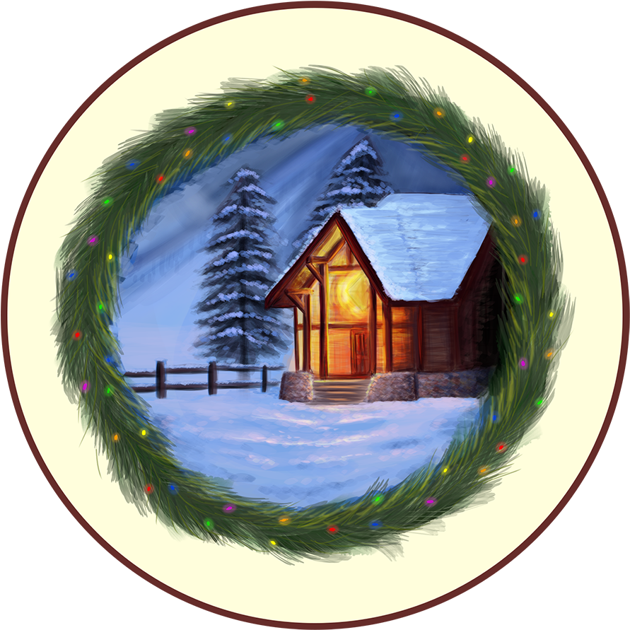 Winter Scene (1000x1000), Png Download