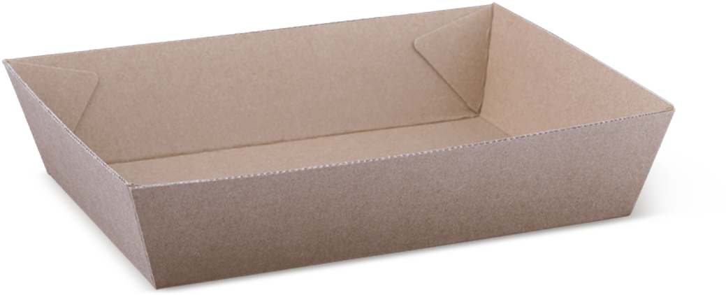 #3 Brown Tray Corrugated Kraft Paper - Tray (1200x1200), Png Download