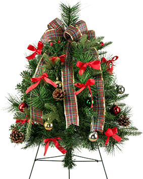 Christmas Tree On Easel - Christmas Tree (353x353), Png Download