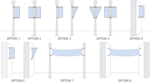 Multiple Street Banner Shapes And Finishes Give Your - Street (491x267), Png Download