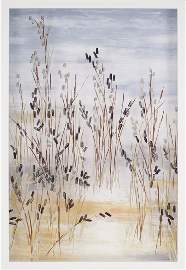 Beach Grasses - Beachgrasses Framed Art, 26"x38", White, Picture Frames,paper, (550x550), Png Download